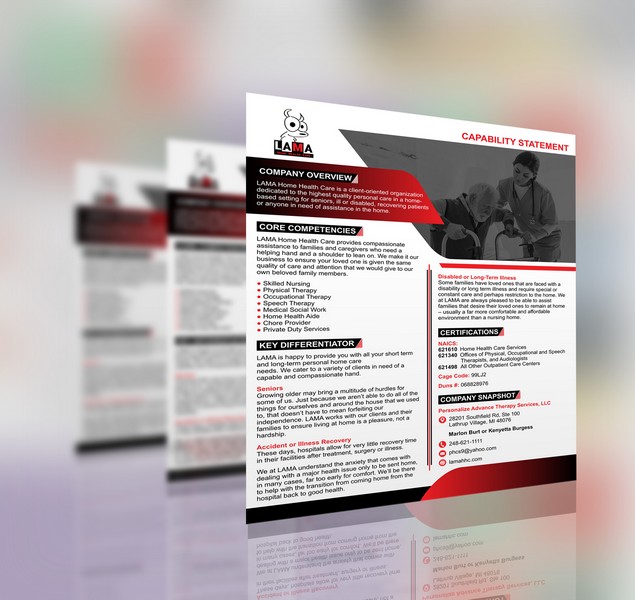Home health care capability statement design