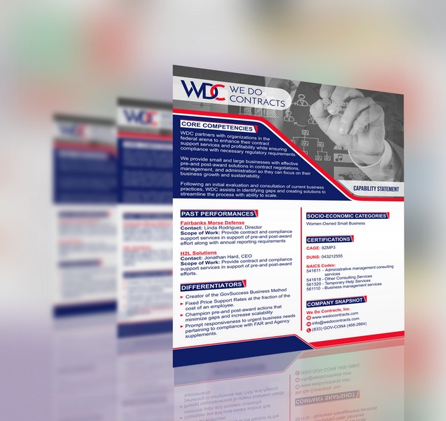 WDC capability statement design