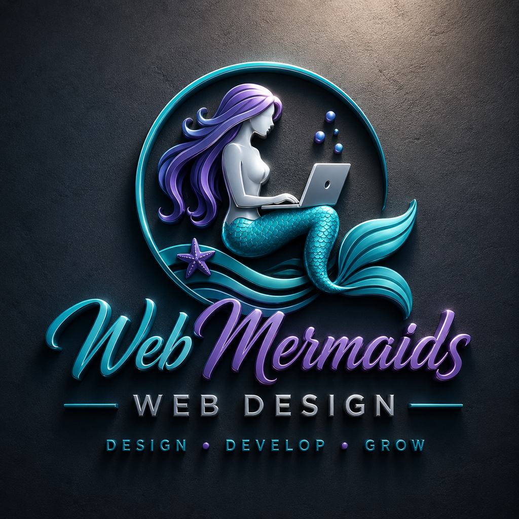 Web design dark background logo design