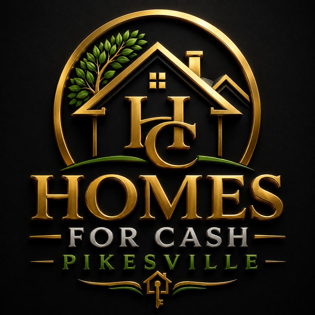 Real estate investor logo dark background