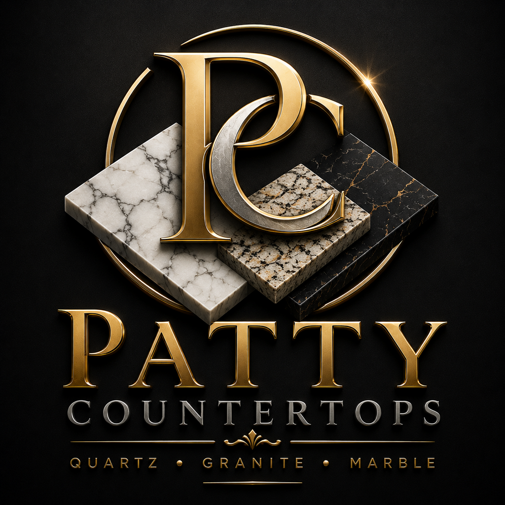 Patty Countertops Quartz Granite Marble 3D Logo