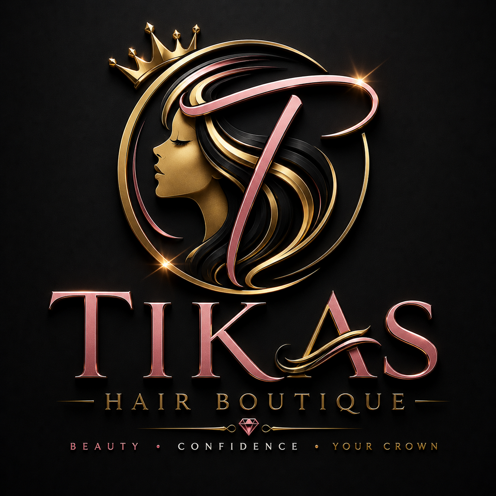 Tikas Hair Boutique 3D Logo