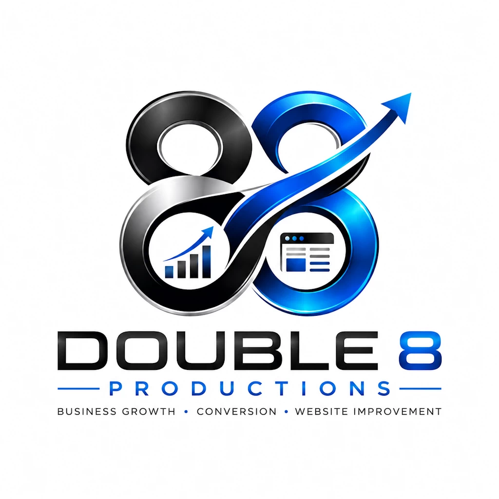 Double 8 Productions business agency logo design by Awesome Logos