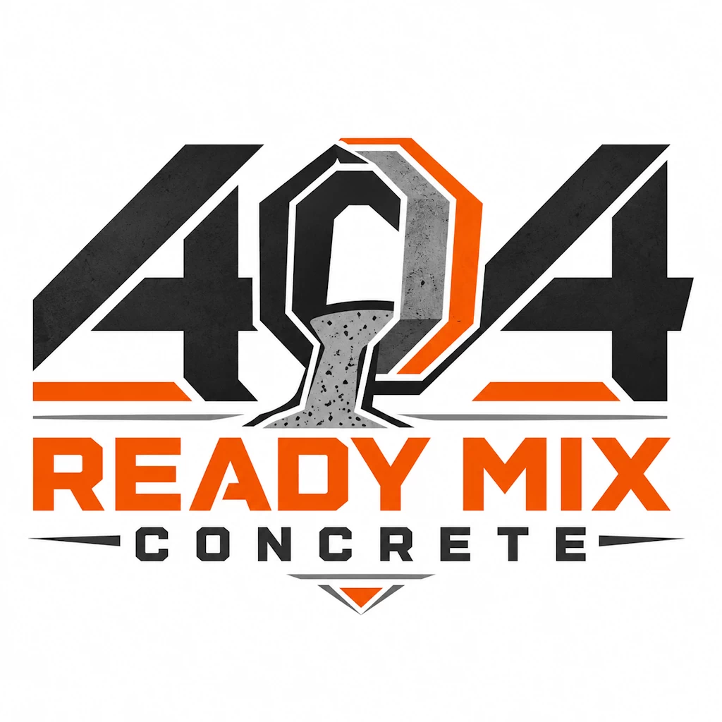 404 Ready Mix Concrete custom construction logo design by Awesome Logos