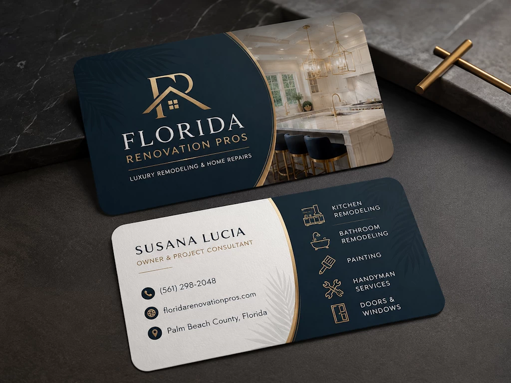 Creative vertical business card design