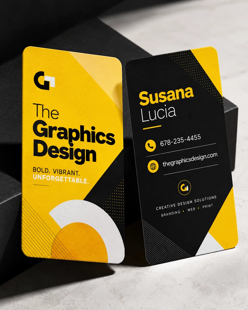 Modern custom business card design