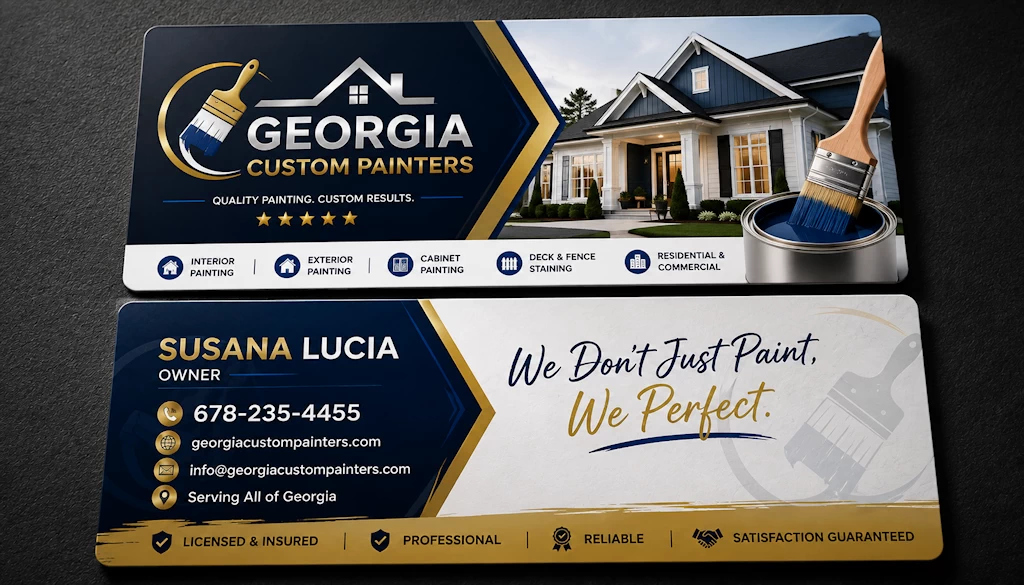 Business card branding design