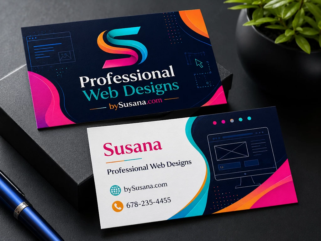 Bold business card design