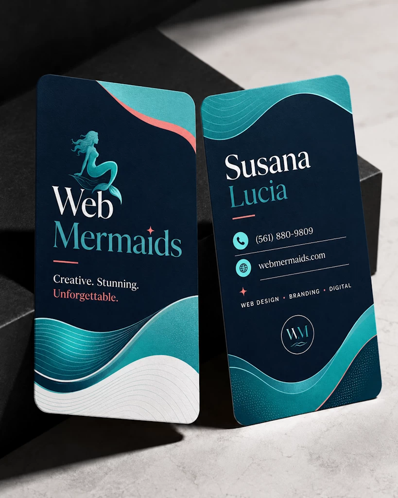 Custom business card design portfolio