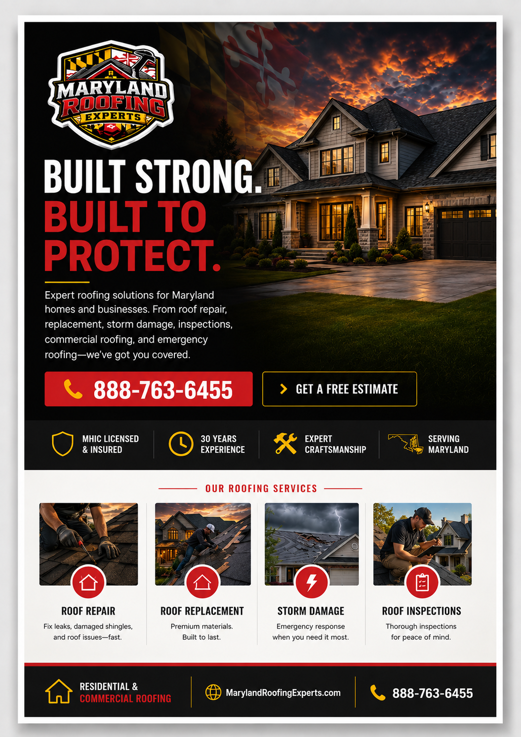 Medical and professional services flyer